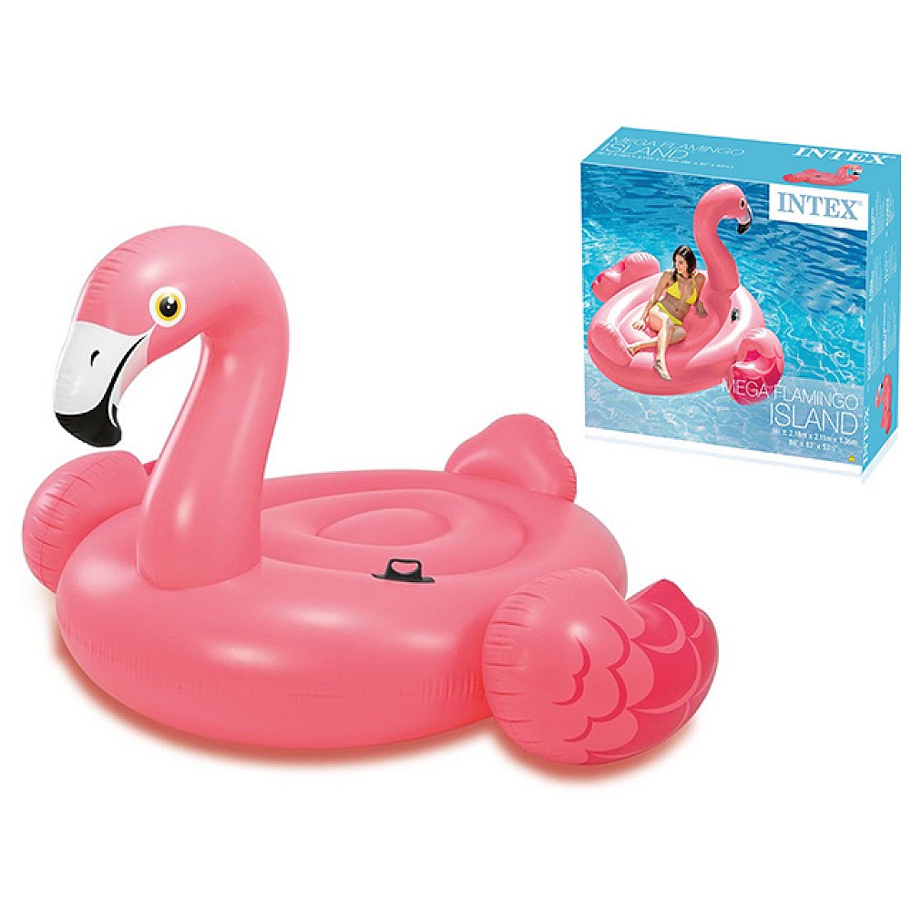 Saltea gonflabilă Flamingo cu mânere, 203x196x124 cm, până la 200 kg, 14+