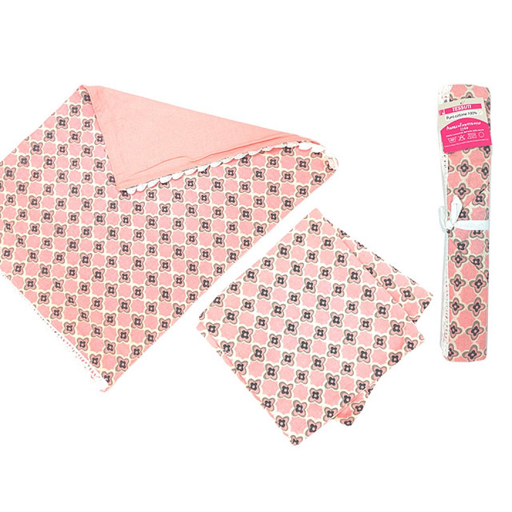 Servetel de servire Ortigia Rosa 2buc, 45X33cm, 100% bumbac