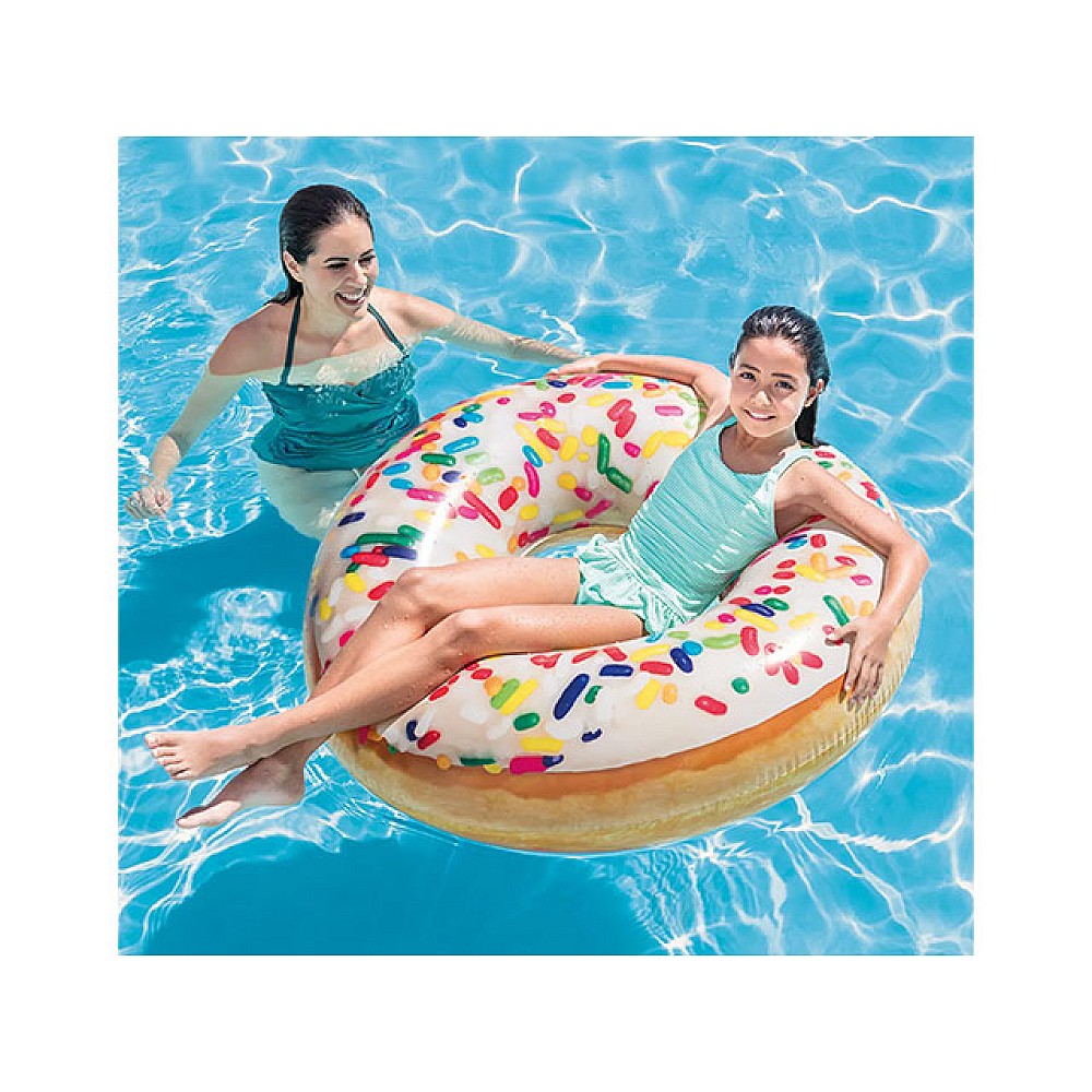 Cerc gonflabil Donut glazurat, D 114 cm, pînă la 100 kg, 9+ 56263