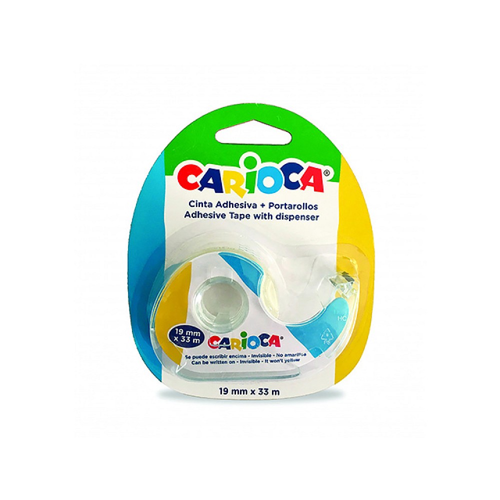 Banda adeziva 33mX19mm Carioca in dispenser