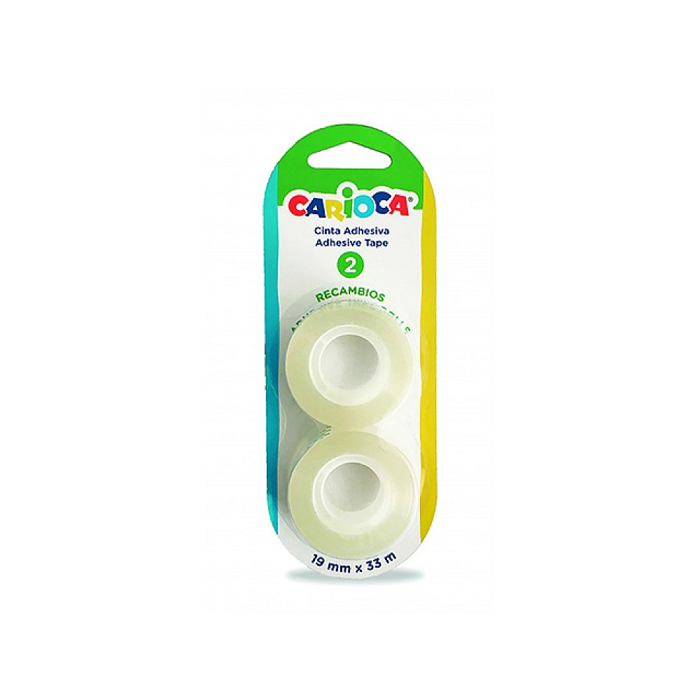 Set banda adeziva 2buc 33mX19mm Carioca, blister