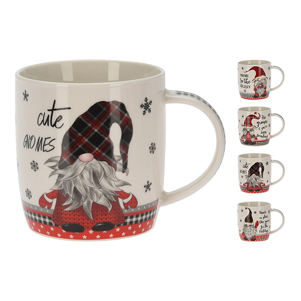 Cana de Craciun 370ml portelan, 4 modele