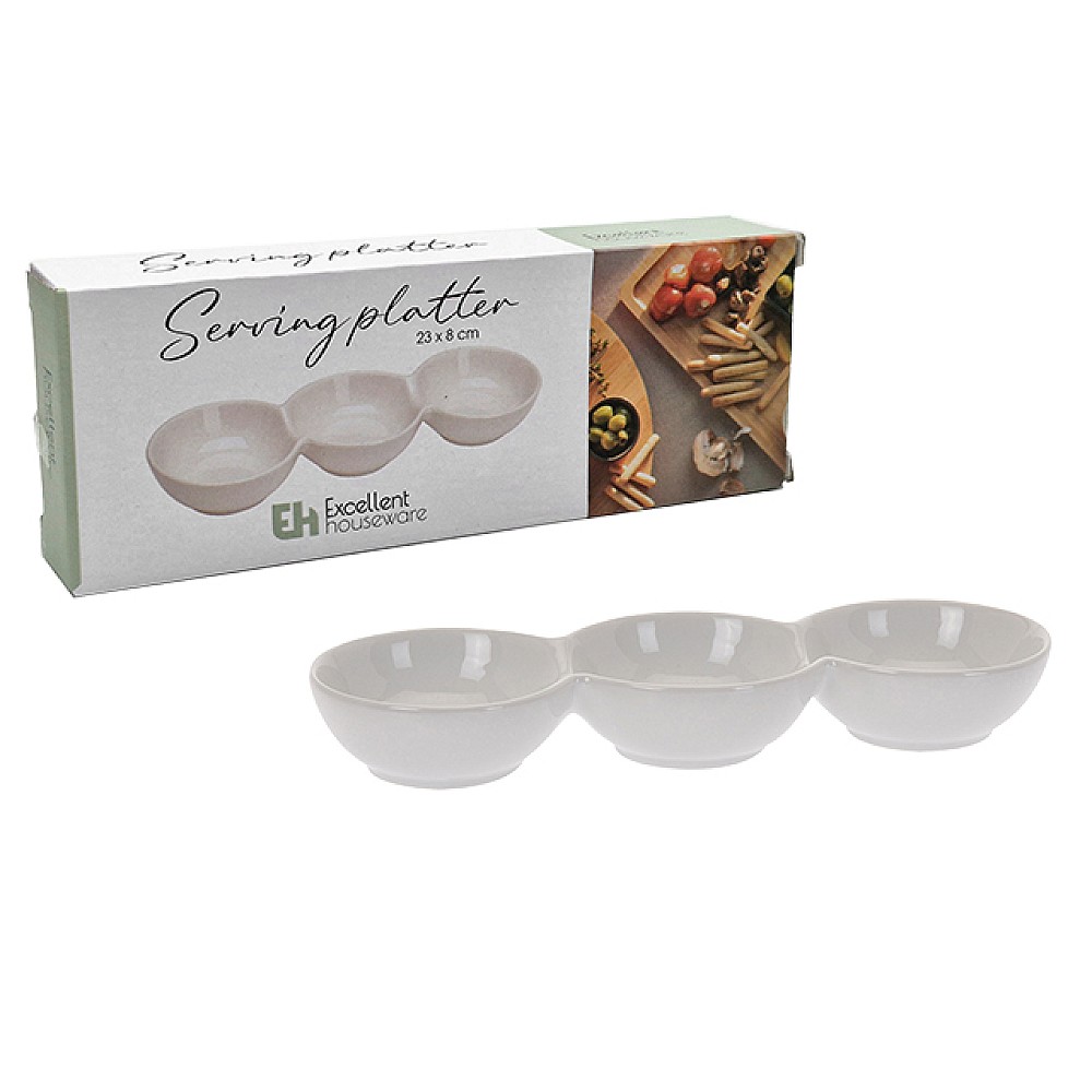 Bol pentru aperitiv EH 23X8cm, triplu, portelan