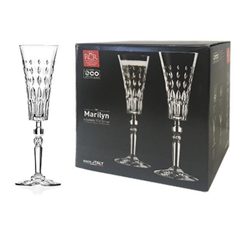 Set 6 pocale pentru sampanie Marilyn, 170ml