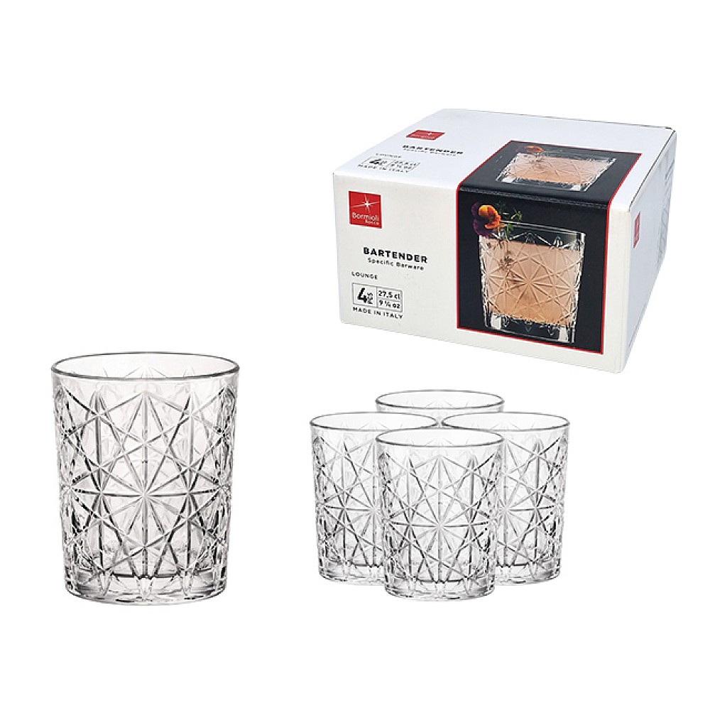 Set 4 pahare Bartender 275 ml