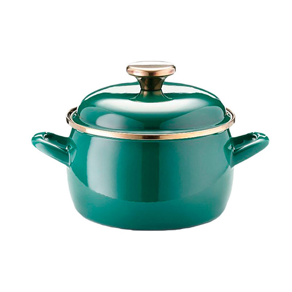 Cratita emailata Solo 22cm, 5.7l, capac din metal