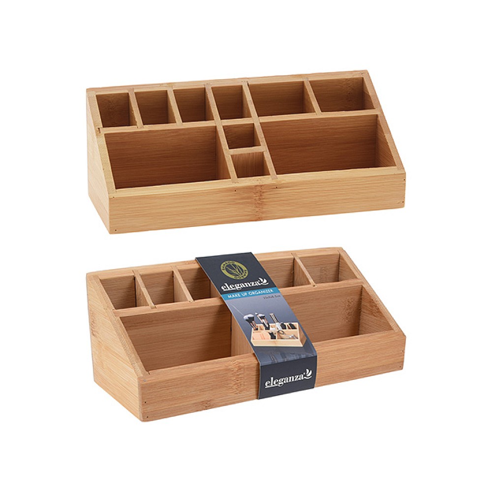 Organizator pentru cosmetică Eleganza 23X9X8.5cm, bambus