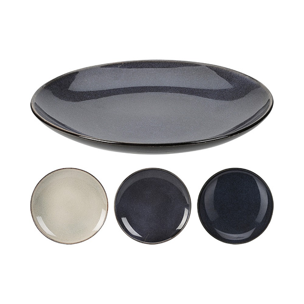 Farfurie de servire 28cm Reactiv Glaze, ceramică glazurata