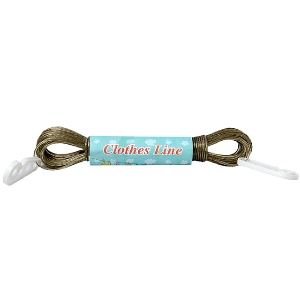 Funie metalica cu cleste pentru haine 20 m