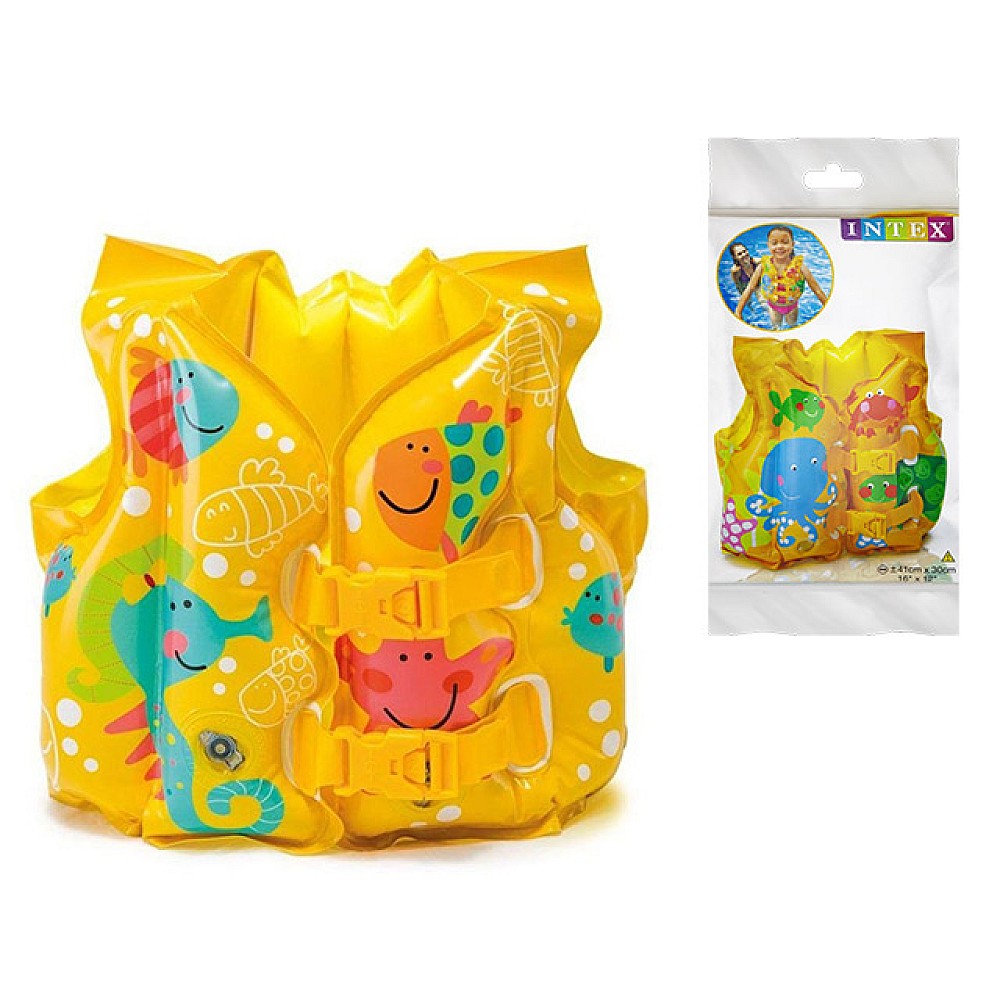 Vesta de înot gonflabilă Intex cu Peștișori - 41 x 30 cm