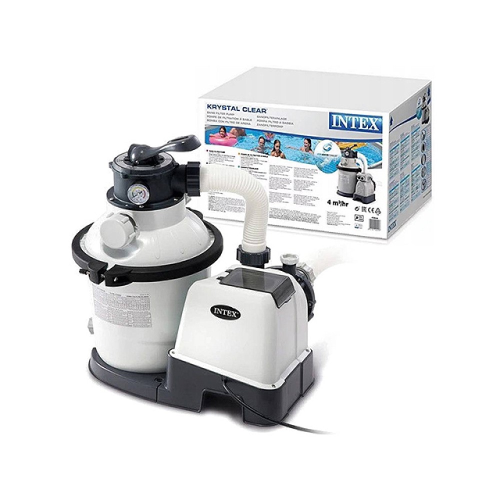 Filtru cu nisip Intex Krystal Clear pentru piscine supraterane - 4.500 l/h