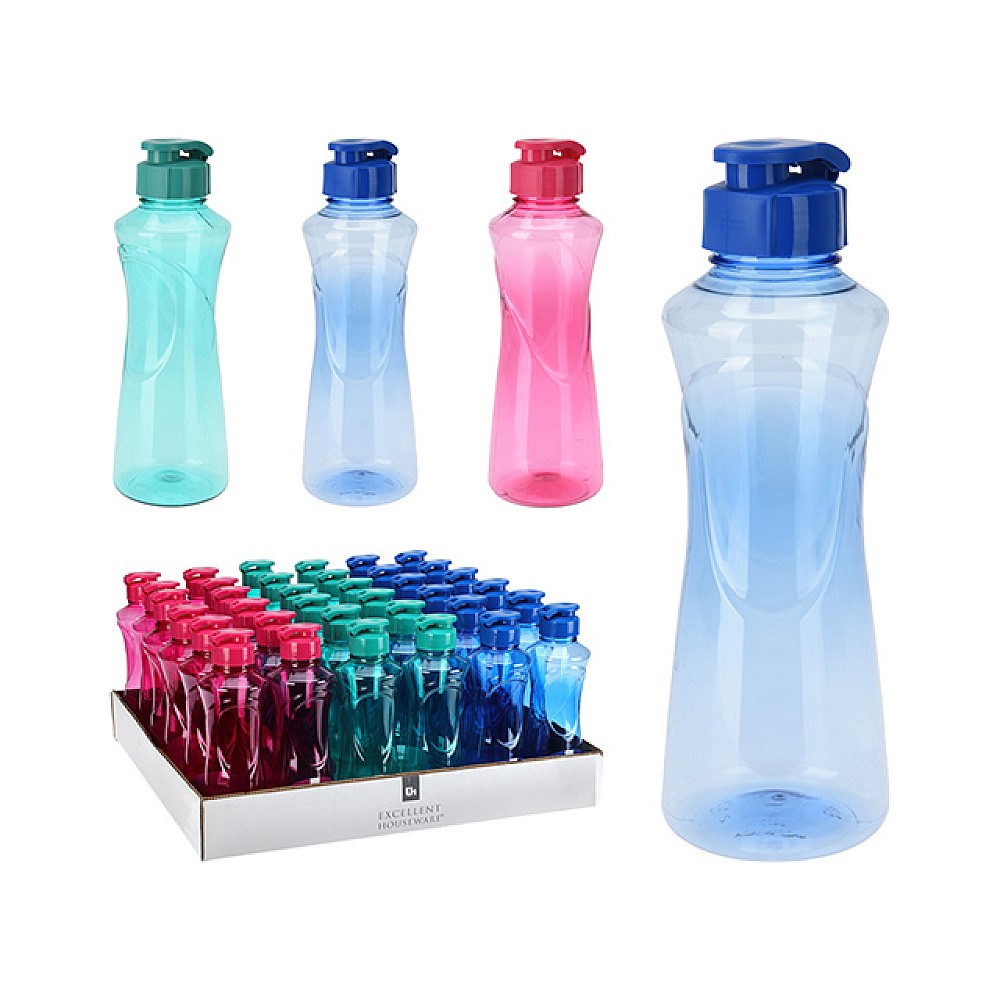 Sticla pentru apa EH 0.9l, 26cm, plastic, 3 culori