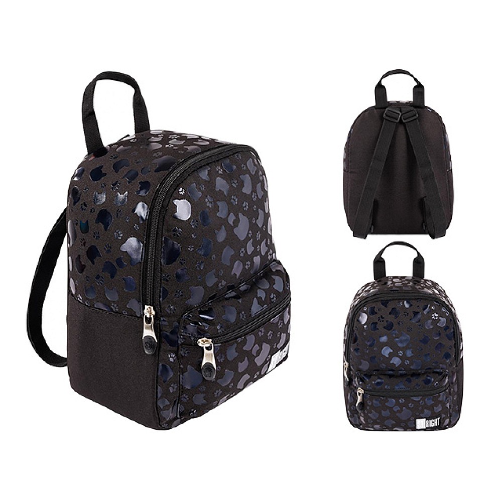 Ghiozdan pentru copii 22X13X28cm St.Right Black Cats