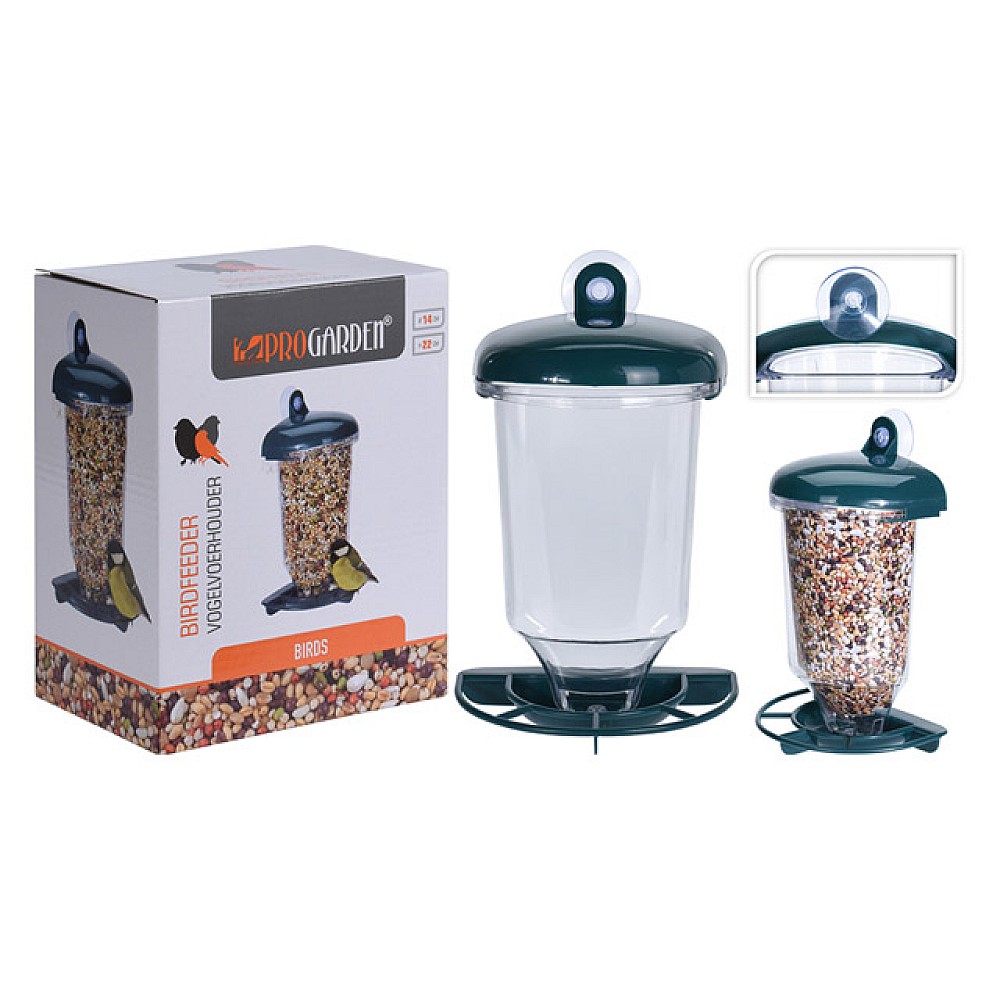 Hranitoare pentru pasari suspendabila D14cm, H22cm, plastic
