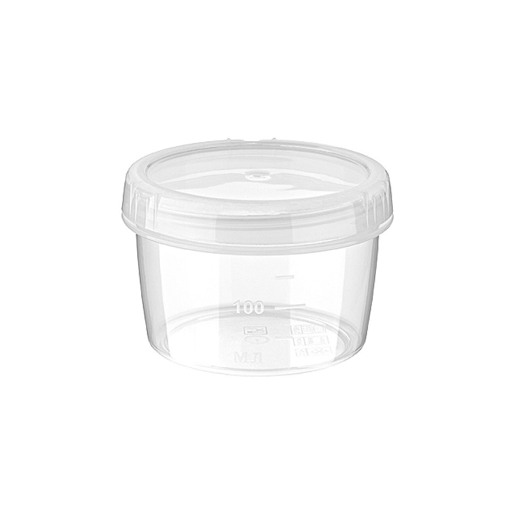 Borcan Phibo 0.25l, cu gradatii, capac twist-off, transparent