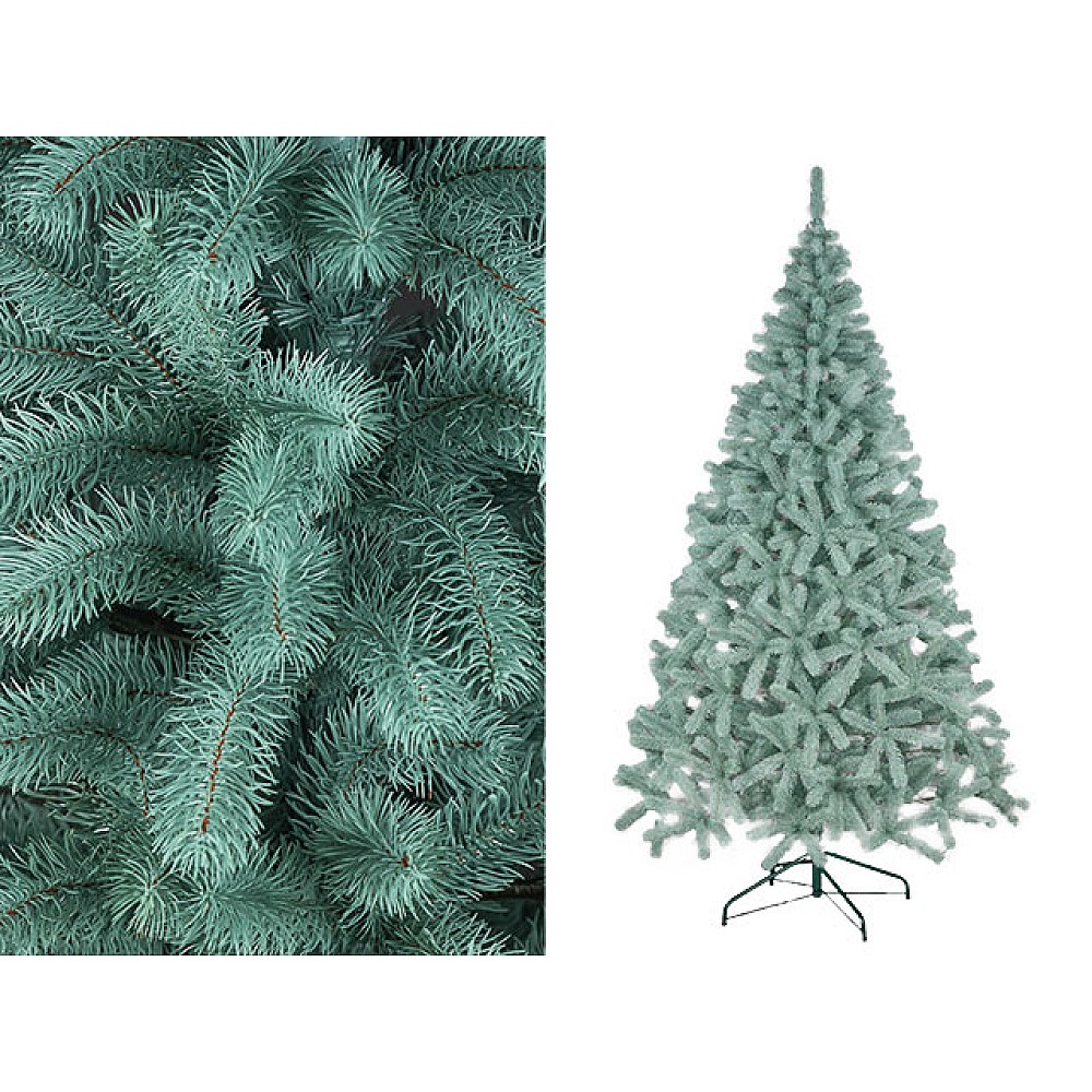 Brad artificial Prezident albastru, ace turnate, 210cm, 806ramuri, PE