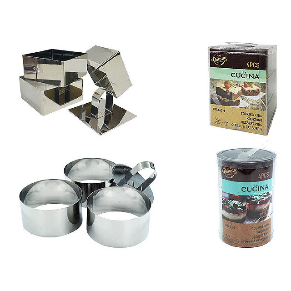 Forme pentru garnituri Cucina 3bucX8cm, in sortiment