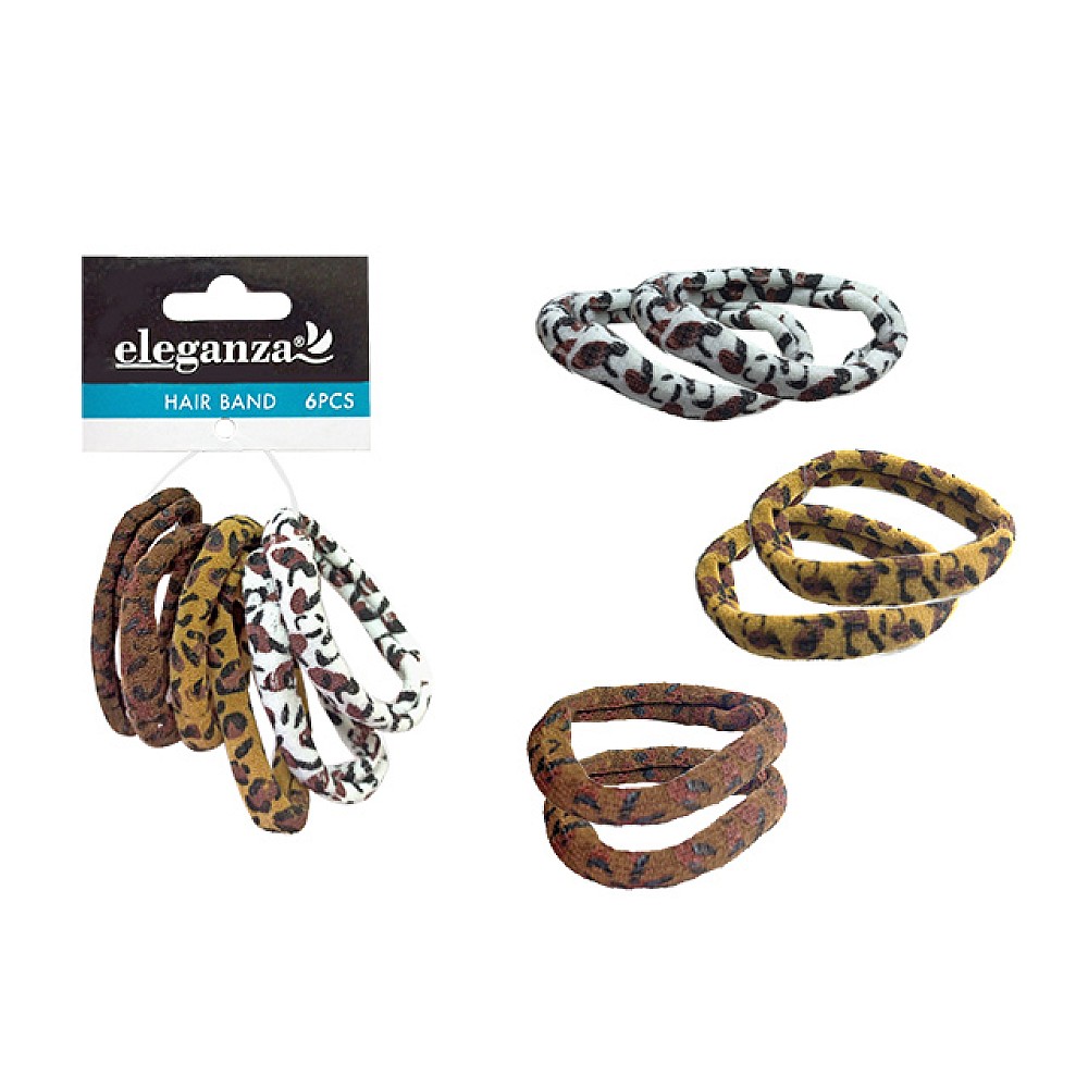 Set elastice pentru par Eleganza 6buc, poliester