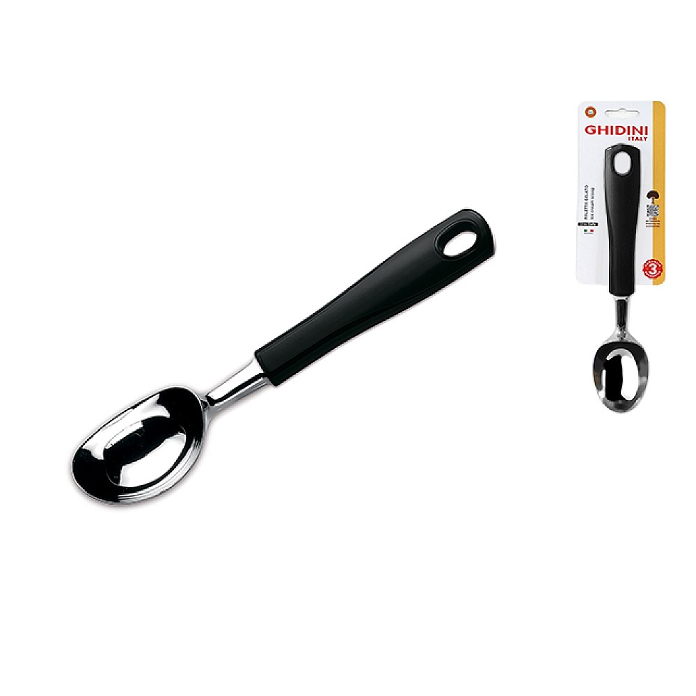 Lingura pentru inghetata Ghidini Daily 21cm, inox/plastic