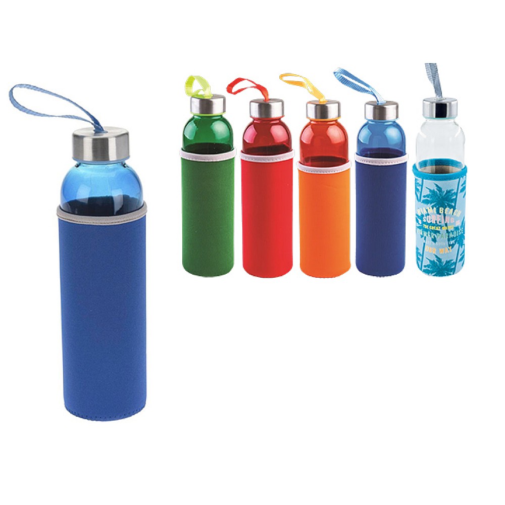 Sticla pentru apa EH 0.5l in husa, sticla