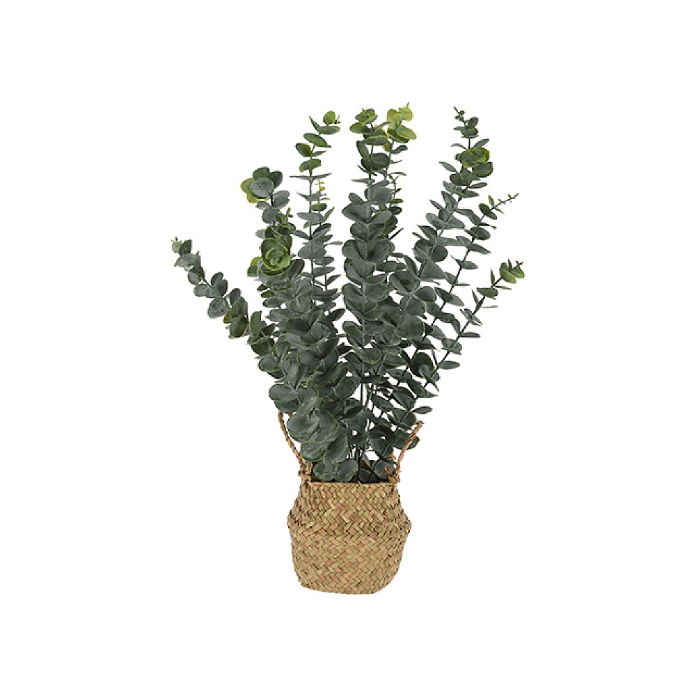 Plantă artificială de eucalipt în ghiveci, 50 cm