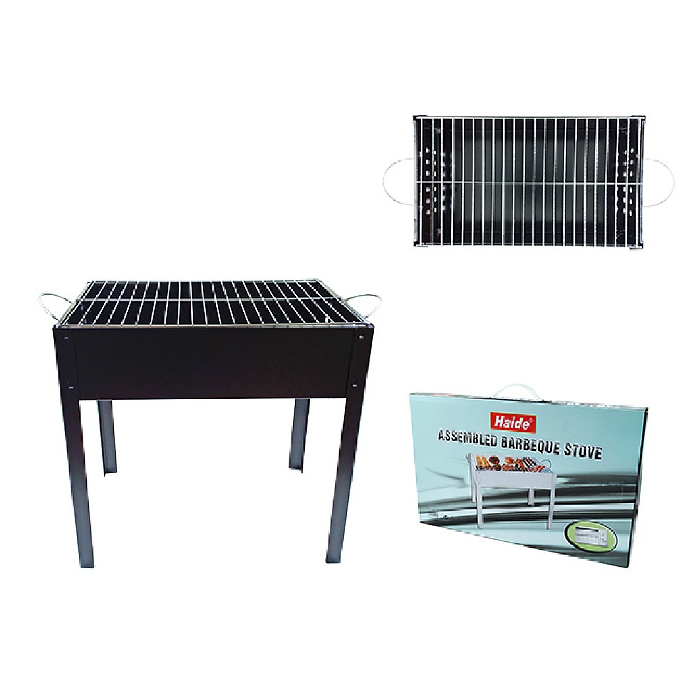 Gratar dreptunghiular cu picioare BBQ 30X49X49cm, demontabil