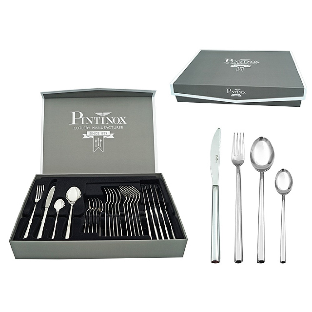 Set 24 de tacamuri Pinti Synthesis, inox