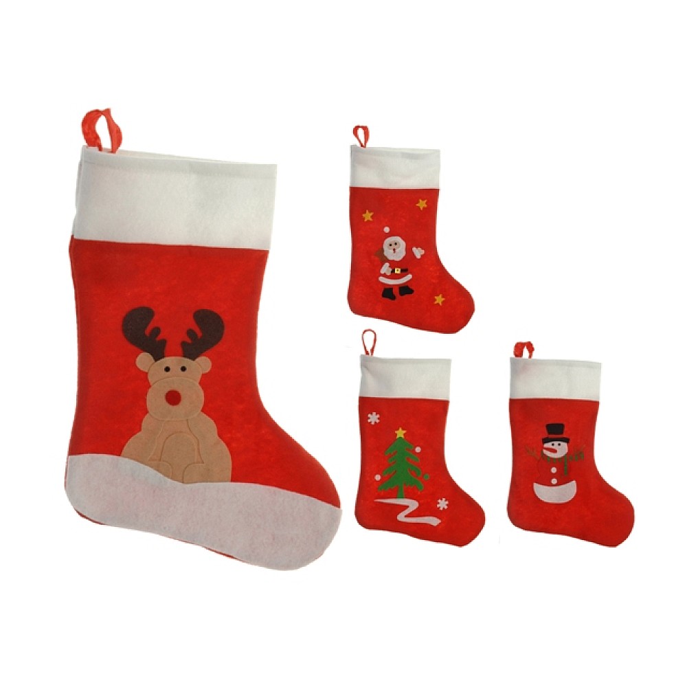 Cizmulita de Craciun pentru cadouri 48cm 