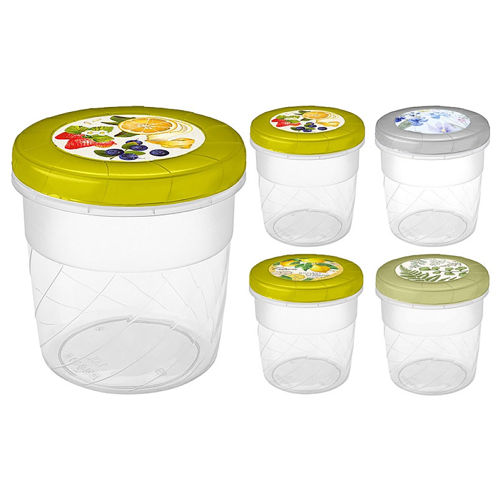 Borcan inalt Filalex 1l, cu capac twist-off