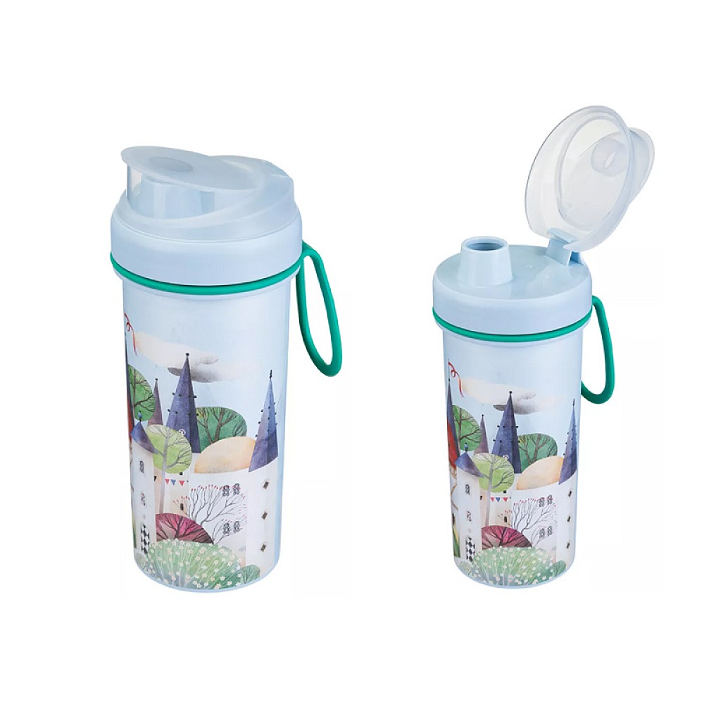 Sticla pentru copii Plastishka 0.4l, plastic, bucla