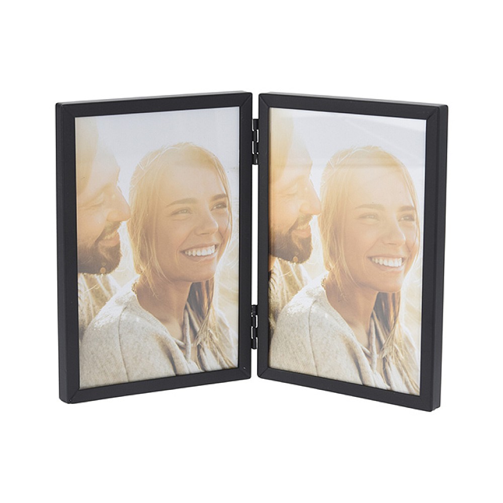 Rama foto-colaj 2 foto 22X16 cm, metal