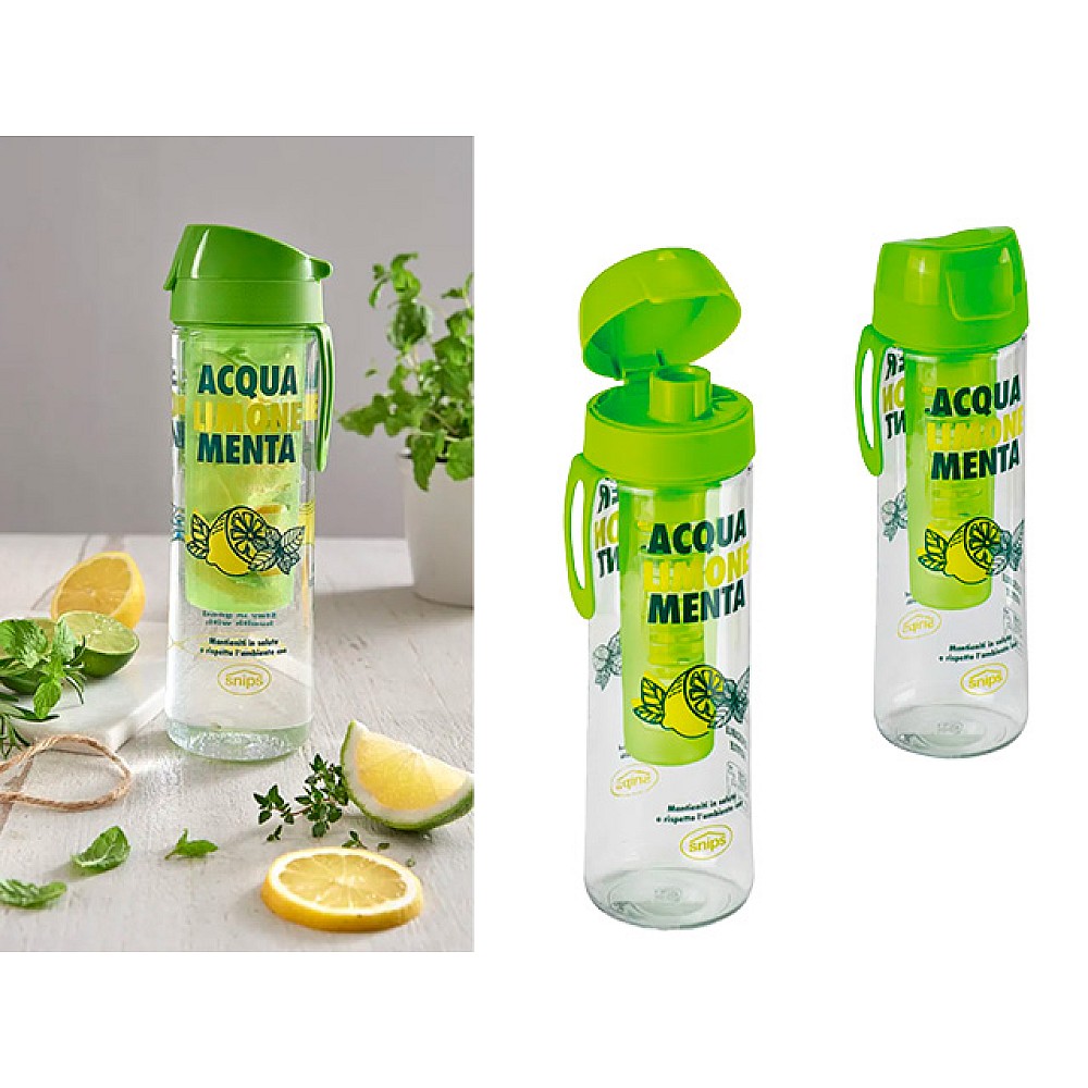 Sticla pentru apa Snips Mint&Lemon 0.75l cu infuzor, tritan