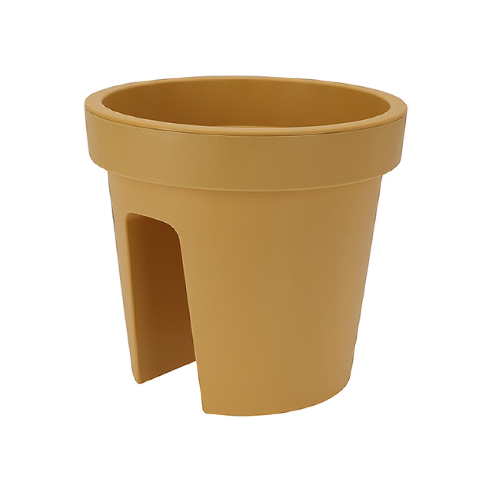 Ghiveci pentru balustrada D28, H25cm, galben