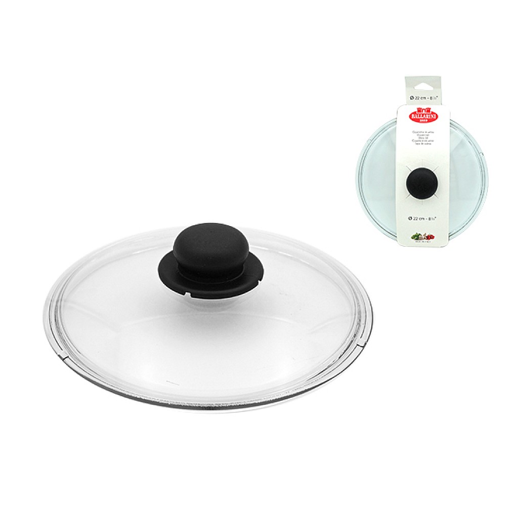 Capac din sticla 22сm Ballarini plat
