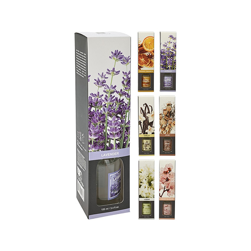 Odorizant de camera 100 ml + 5 baghete, 6 arome