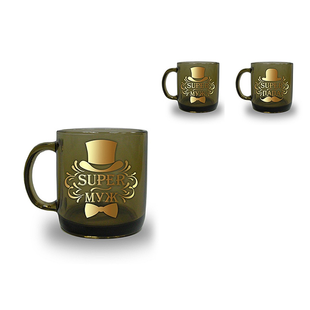 Cana din sticla 420ml GI Verso, design super Tata/sot