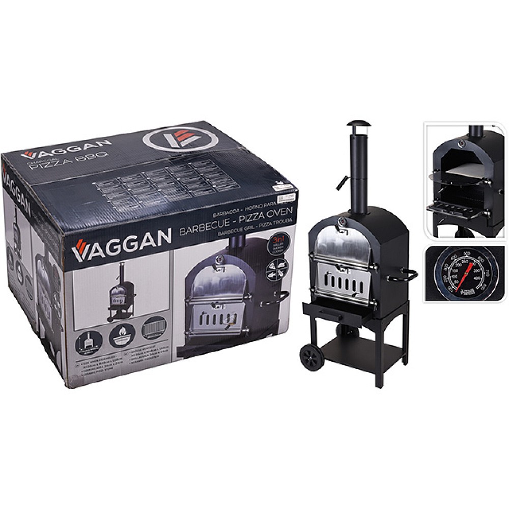 Gratar pentru pizza pe carbuni Vaggan 68X48X156cm, metal