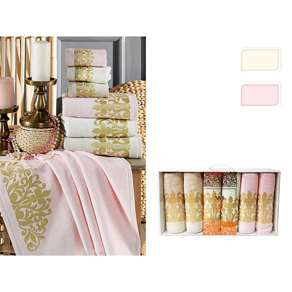 Set prosoape 6buc, 50X90cm NH Velvet Bite, bumbac