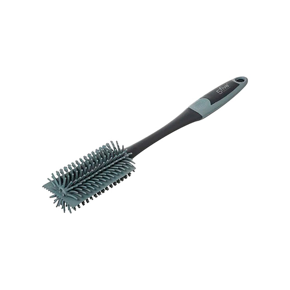 Perie pentru sticle Five Cleaning, cauciuc, gri