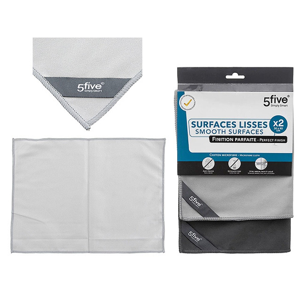 Set carpe microfibra Five Cleaning 2buc, 30X40cm