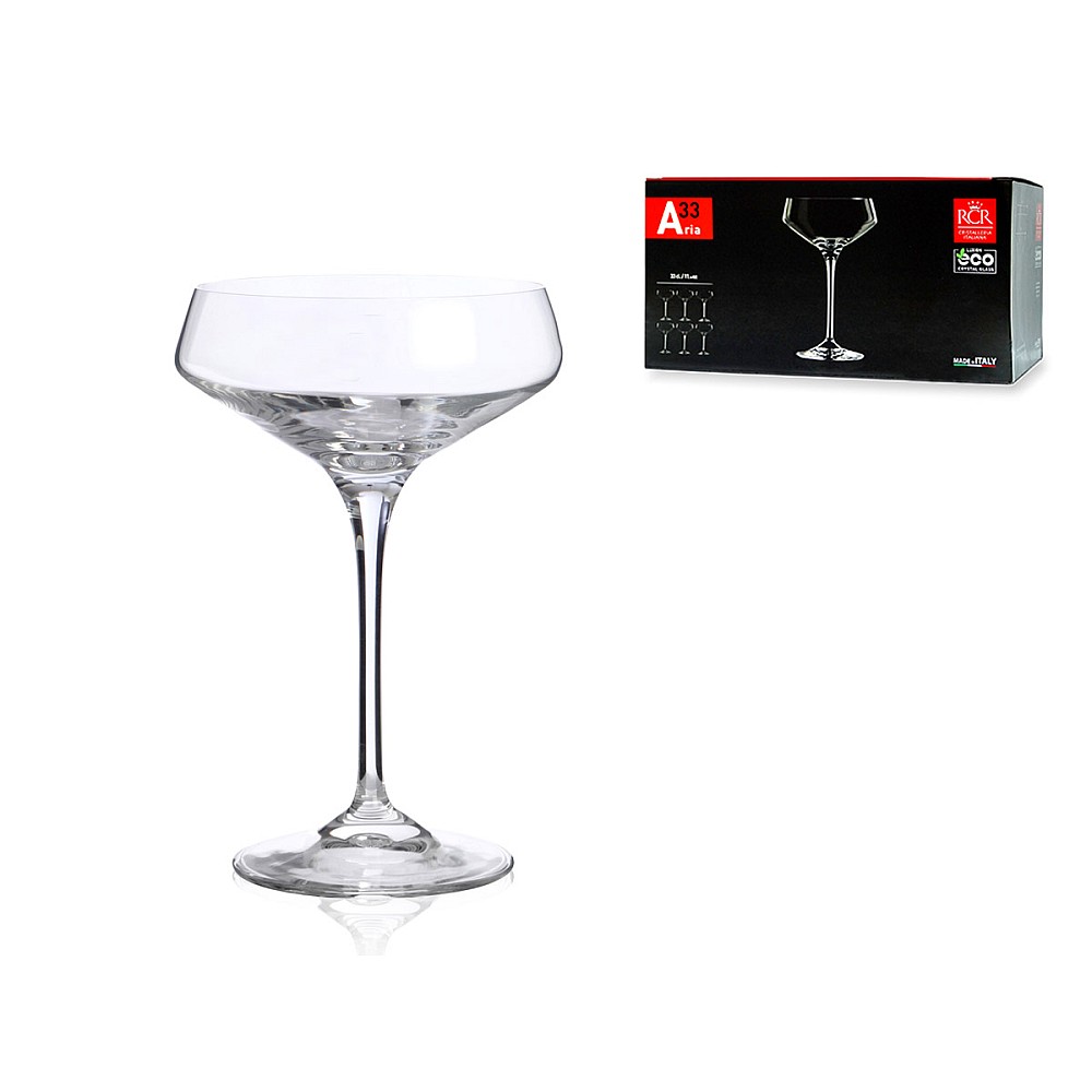 Set 6 pocale pentru sampanie, 330ml