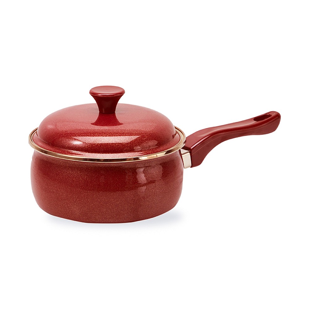 Caus emailat Bordo 16cm, 1.6l, capac metal