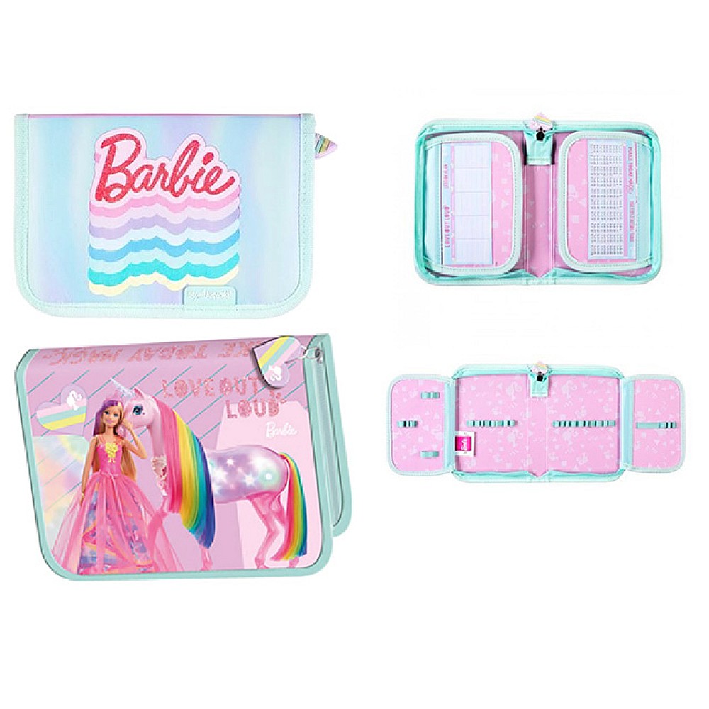 Penar  Bambino Barbie, textil, cu 2 buzunare