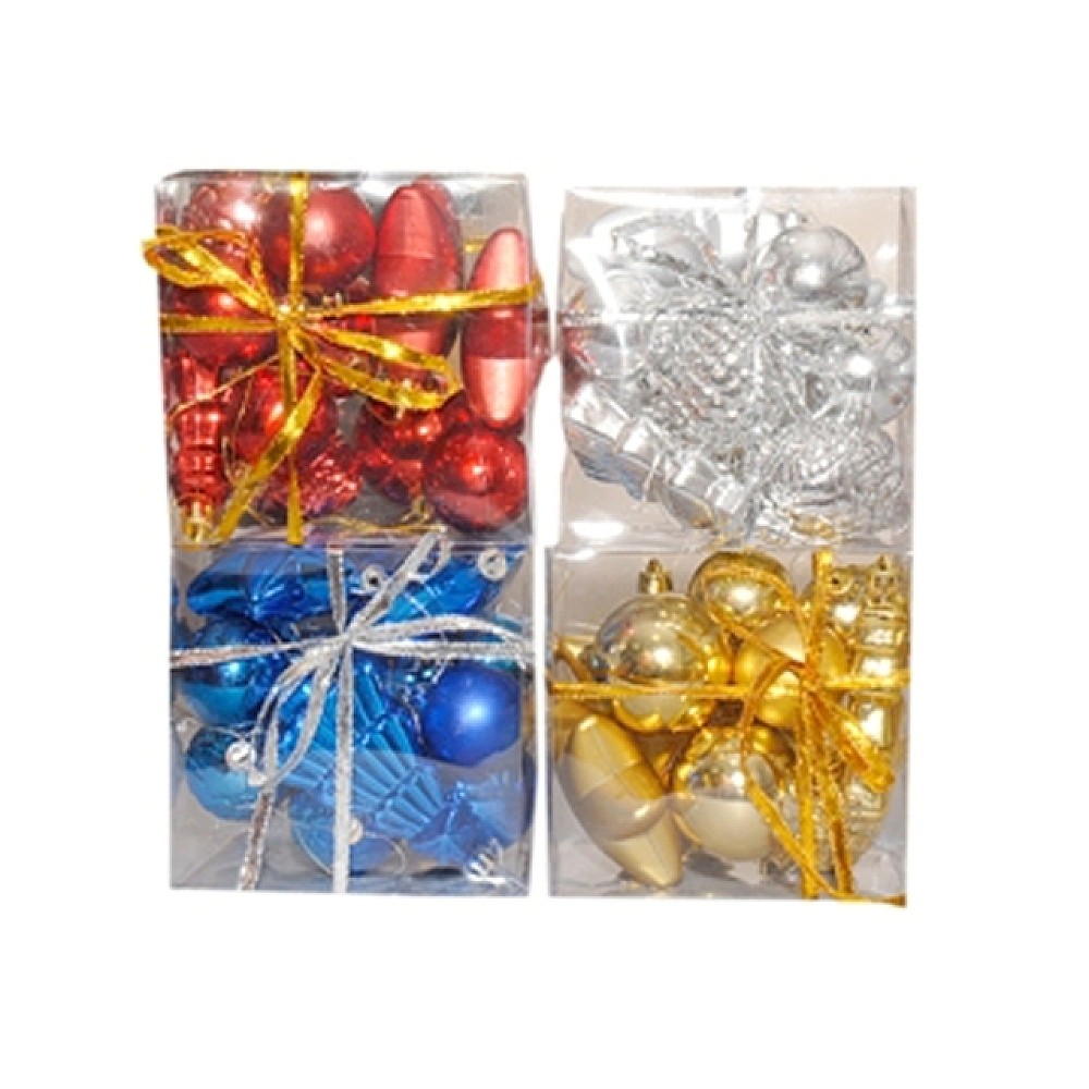 Set decoratiuni pentru brad, diverse forme
