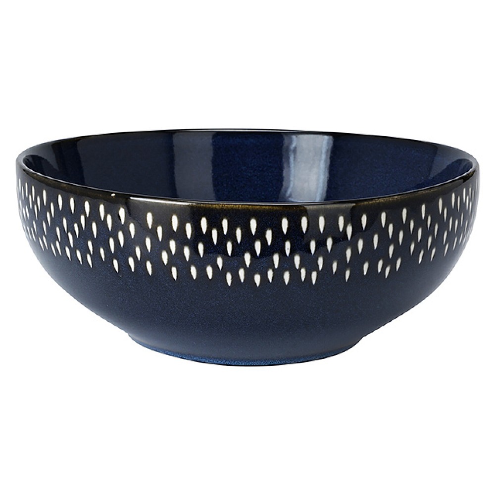 Salatiera din ceramica 25cm Reactiv Glaze Dots