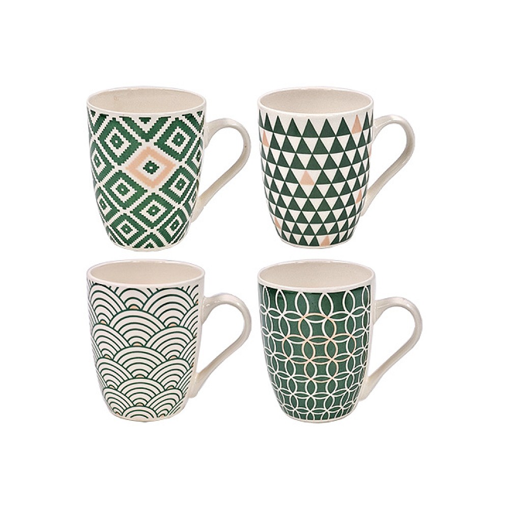Cana din ceramica 400 ml 8X10.5 cm, 4 modele