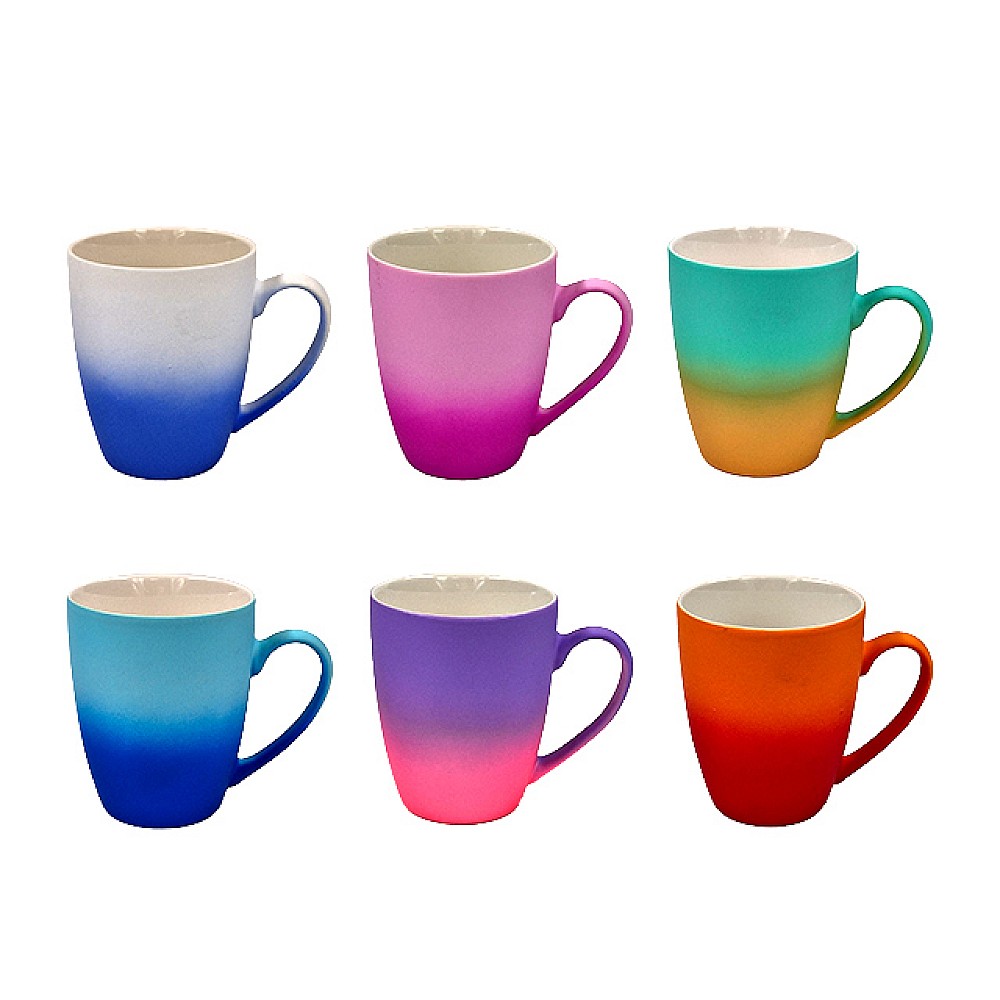 Cana din ceramica 380ml 8.5X10.4 cm, bicolora