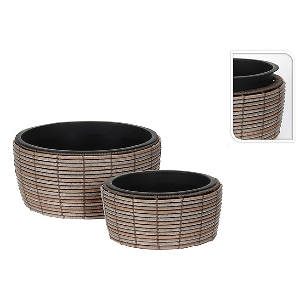 Set ghiveci pentru flori 2 buc 