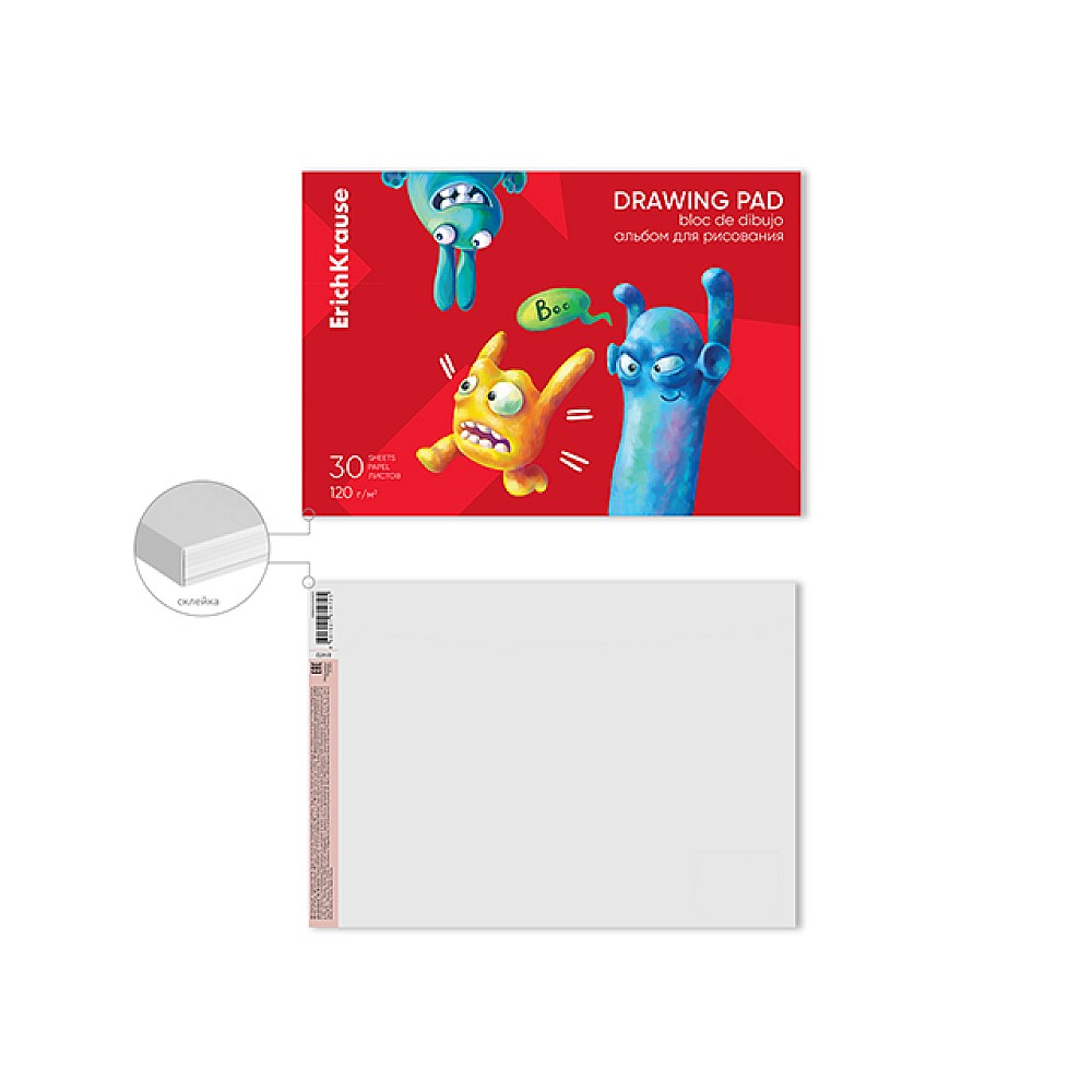 Album pentru desen ErichKrause Jolly Friends, 30 foi