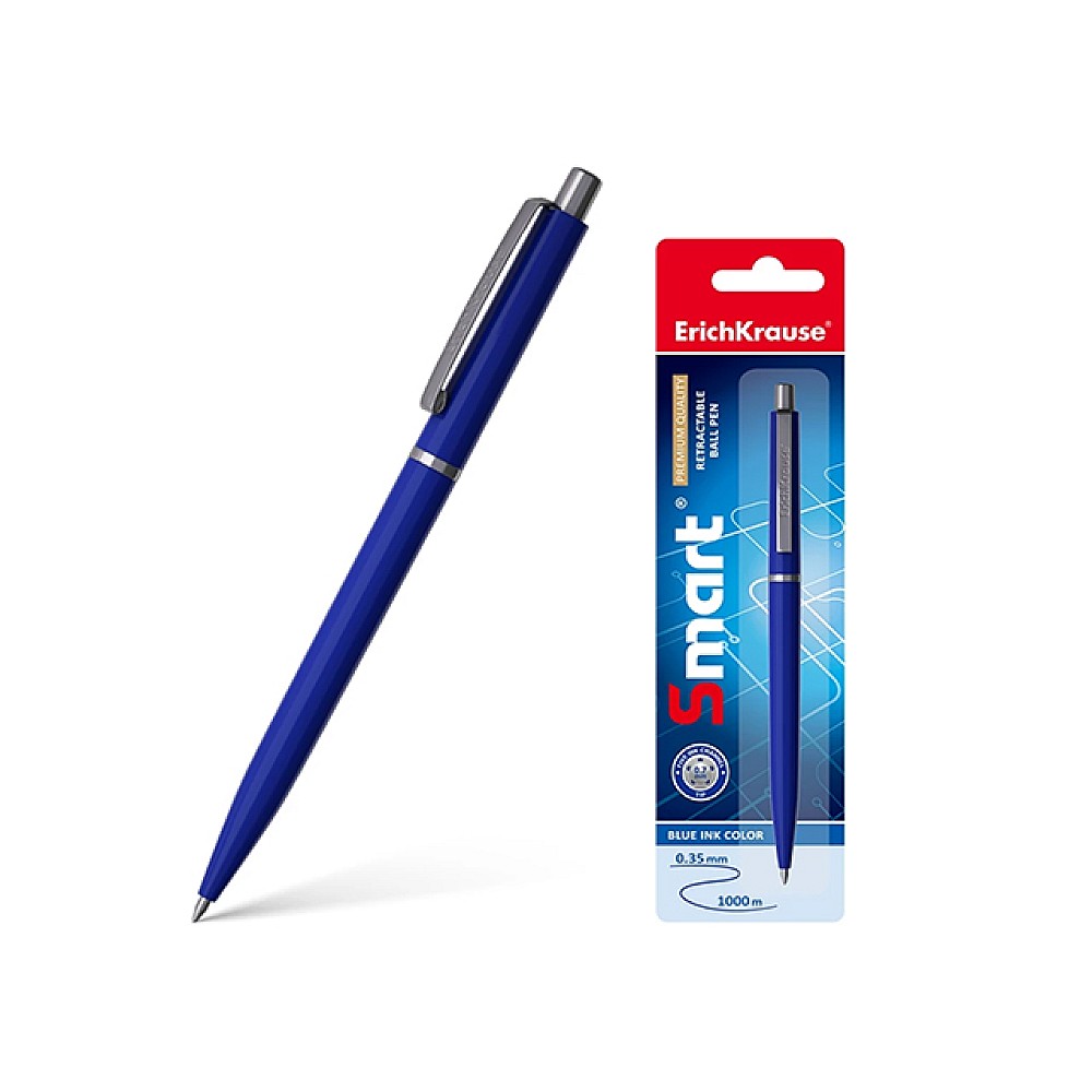 Pix cu bila ErichKrause Smart Matic Classic, 0.7 mm, albastru
